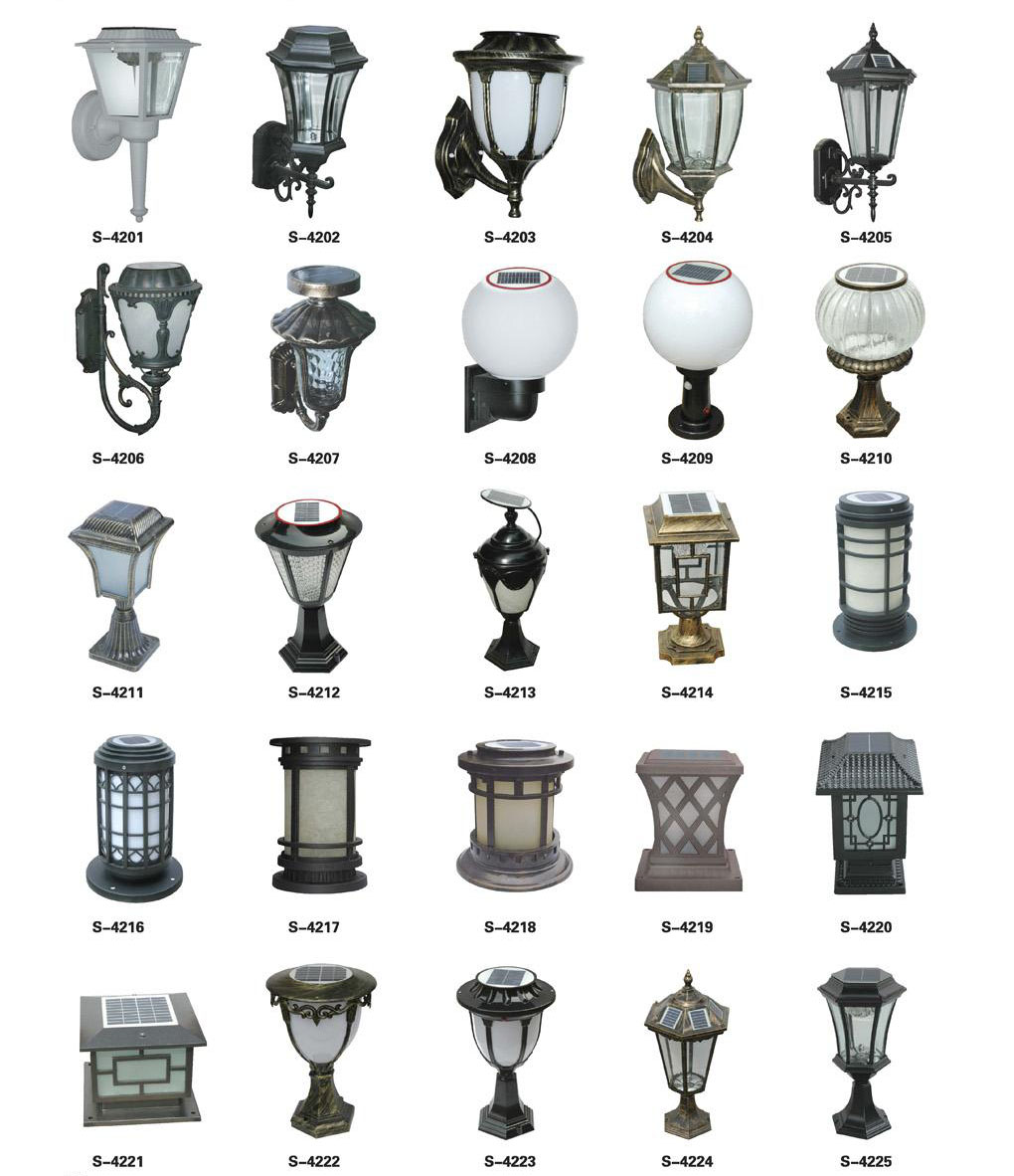 太陽能墻壁燈、柱頭燈